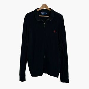 Vintage Polo by Ralph Lauren XL‎ Fullzip Sweater Black